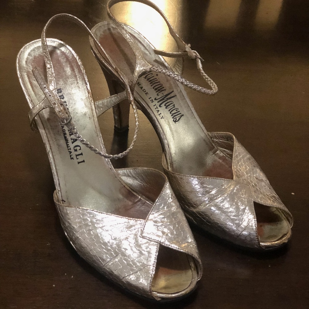 Vintage 1950's Bruno Magli heels with peep toe